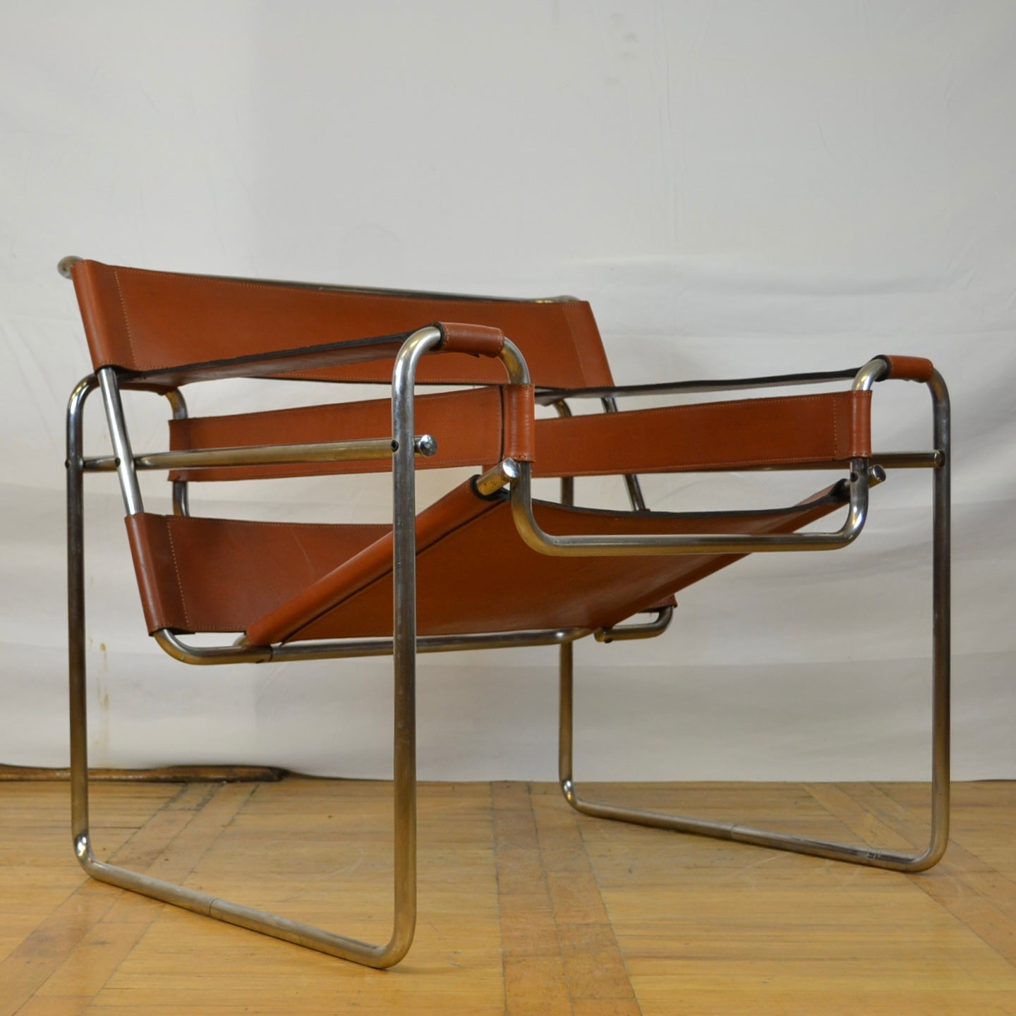 replica of Marcel Breuer "Wassily" chair