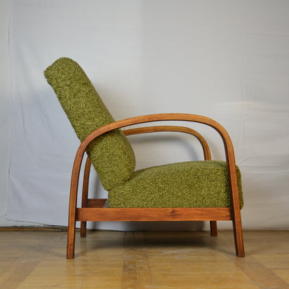 Pair of Hungarian art-deco style armchairs 1960s