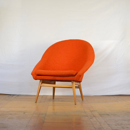 Hungarian orange club chair 1960s