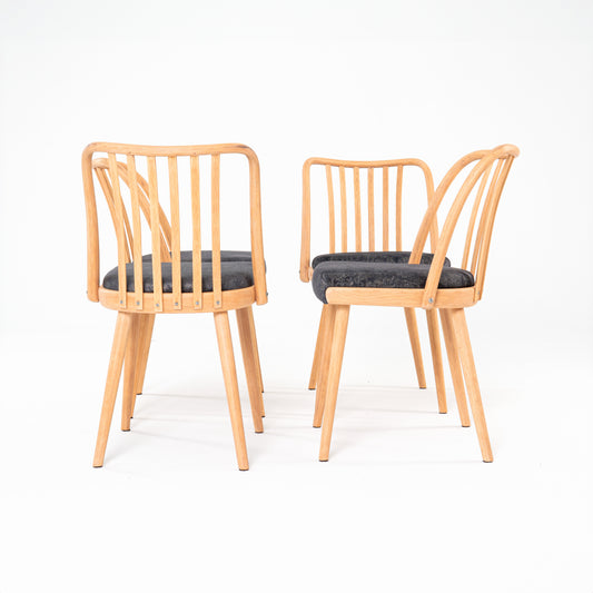 Set of 4 dining chairs by Antonin Suman for Jitona 1960s