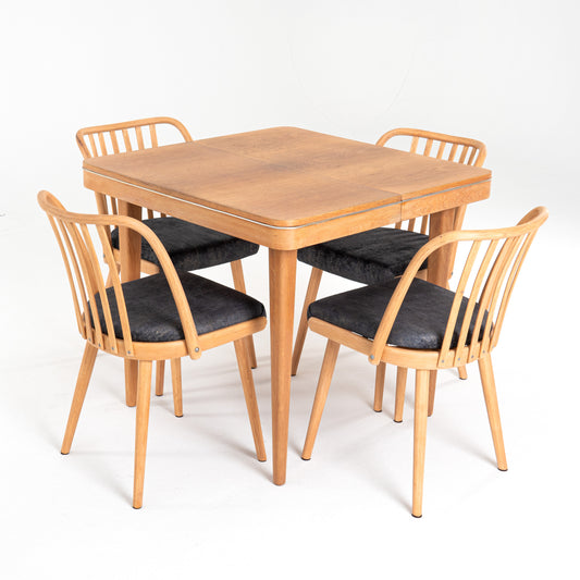 Jitona dining table with 4 chairs by Antonin Suman 1960s