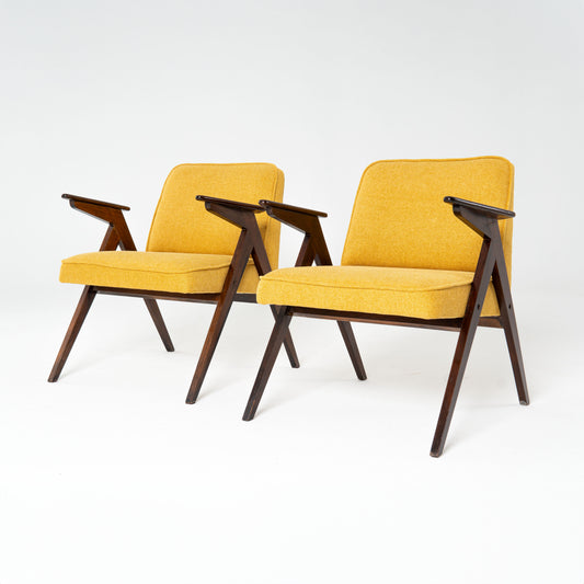 Pair of "Bunny" armchairs by Jozef Czierowski 1960s