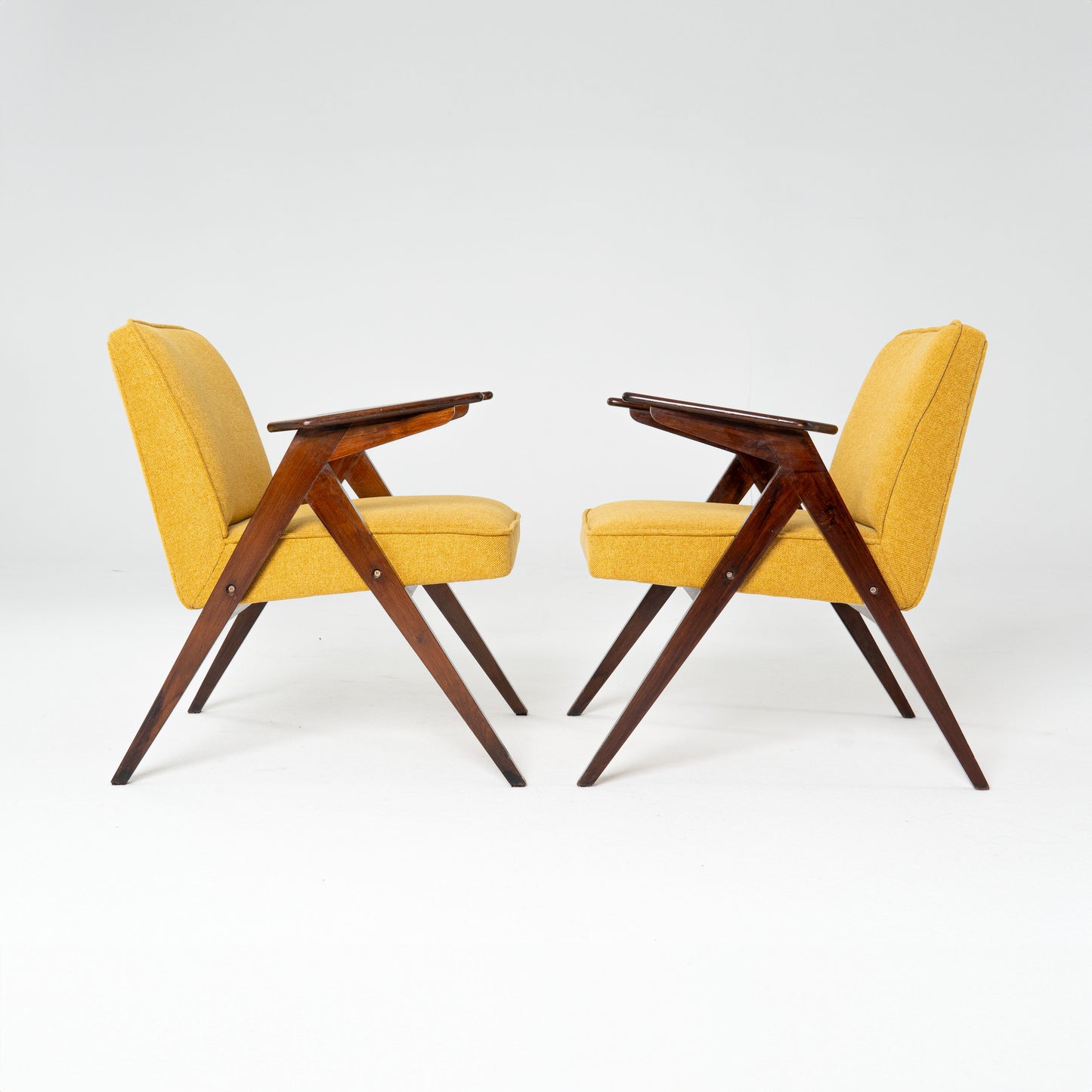 Pair of "Bunny" armchairs by Jozef Czierowski 1960s