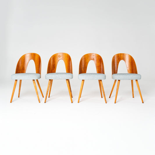 Set of 4 Tatra Nabytok chair by Antonin Suman 1960s