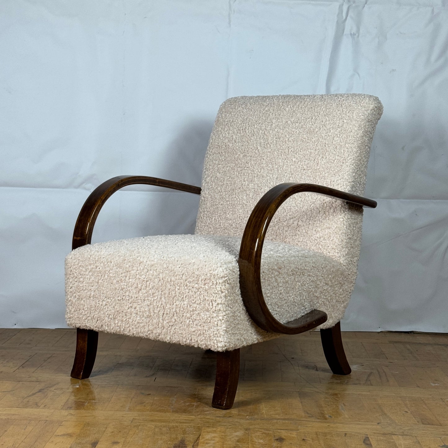 Pair of Jindřich Halabala armchairs for UP Zavody 1930s