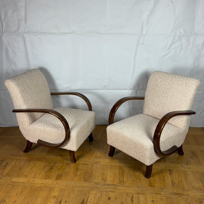 Pair of Jindřich Halabala armchairs for UP Zavody 1930s