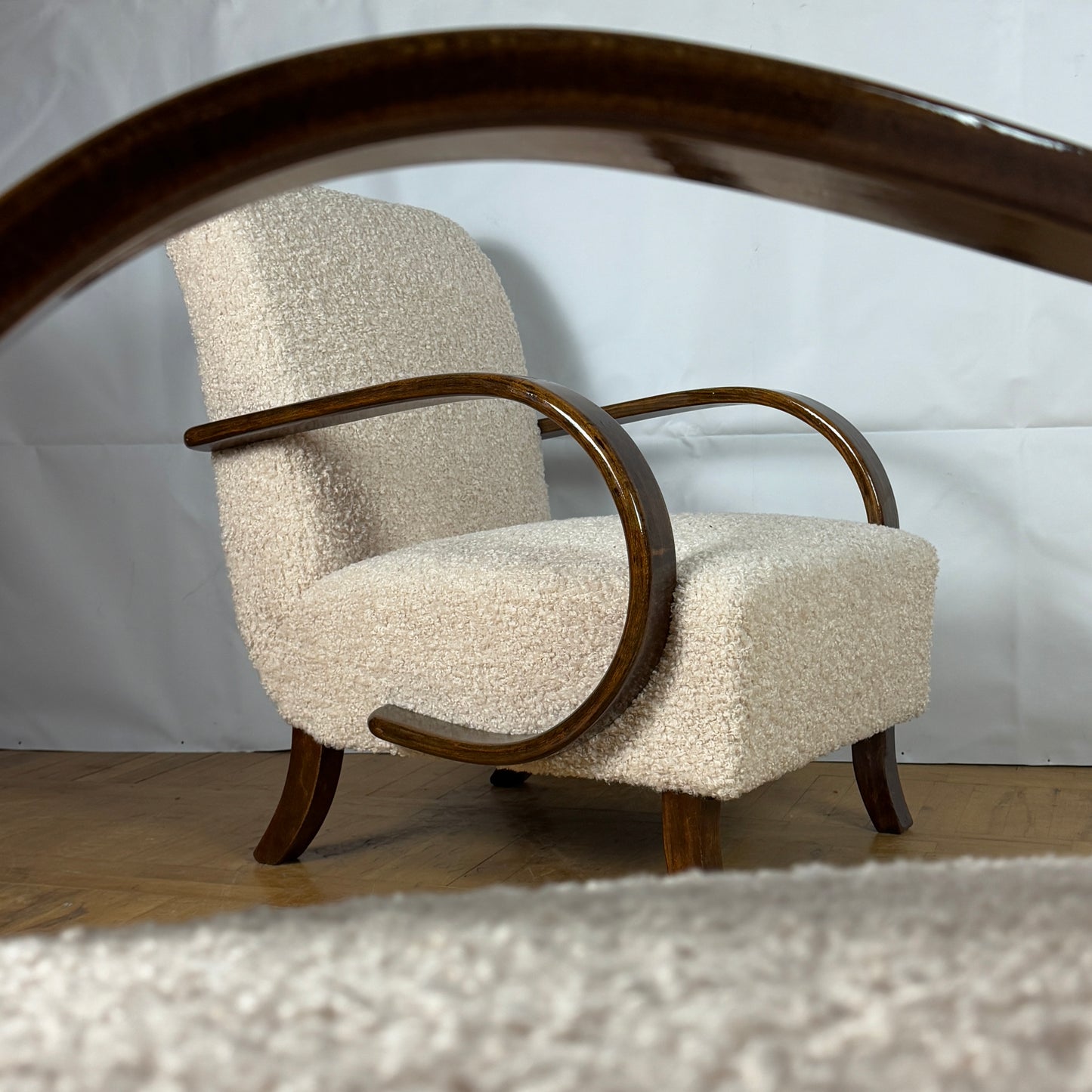 Pair of Jindřich Halabala armchairs for UP Zavody 1930s