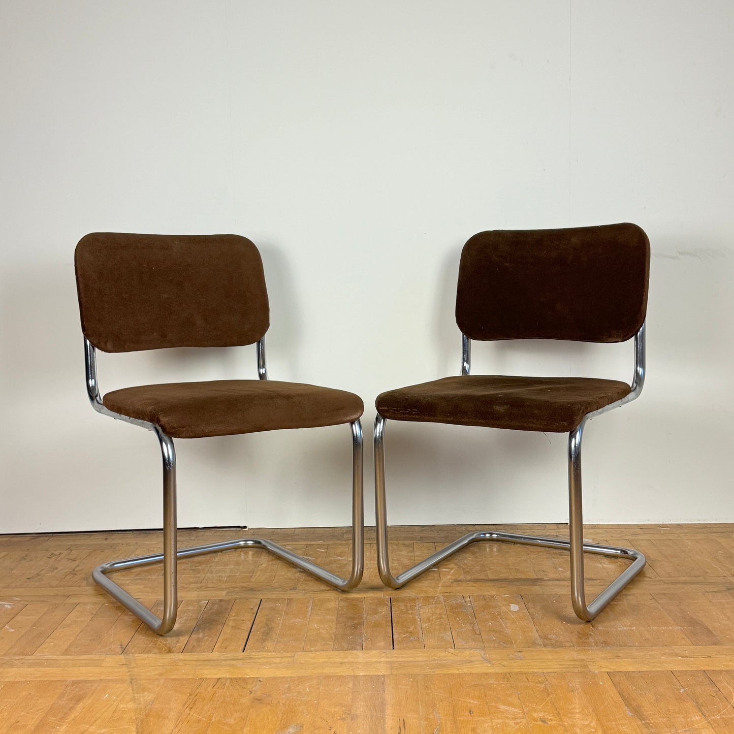 Pair of Bauhaus cantilaver chairs 1990s