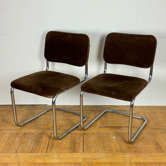 Pair of Bauhaus cantilaver chairs 1990s