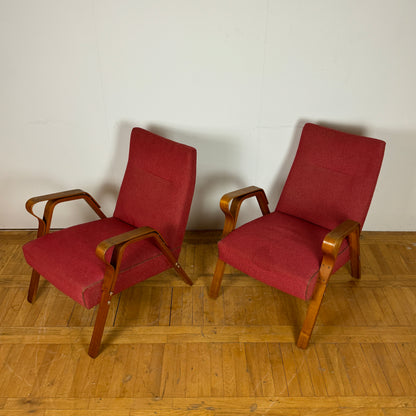 Pair of Frantisek Jirak armchair for Tatra Nabytok 1960s