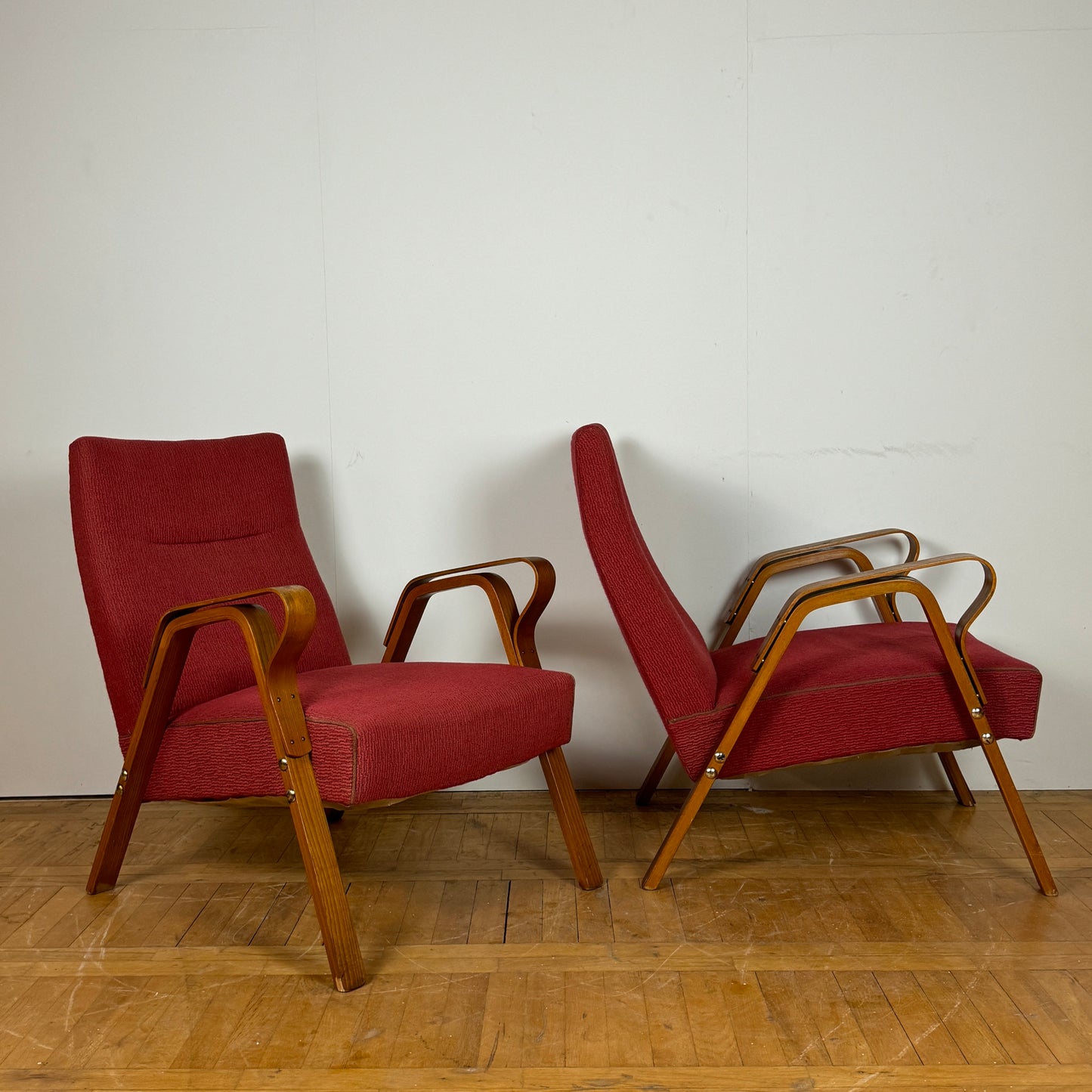 Pair of Frantisek Jirak armchair for Tatra Nabytok 1960s