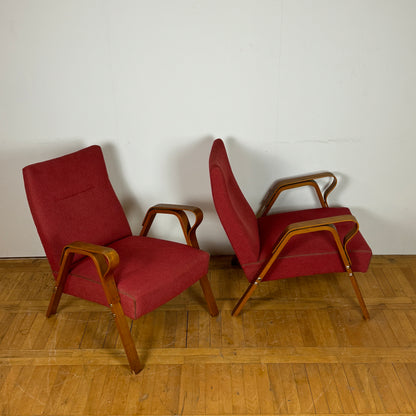 Pair of Frantisek Jirak armchair for Tatra Nabytok 1960s