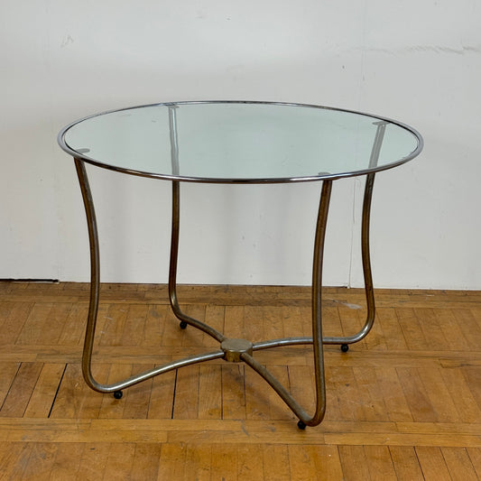 Bauhaus tubular steel table by József Peresztegi 1960s