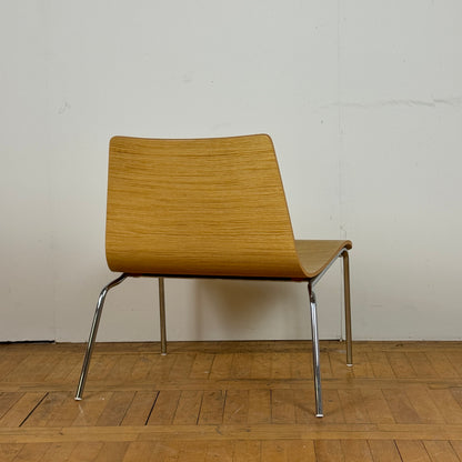 Pair of Italian Billiani bent plywood chairs 1990s