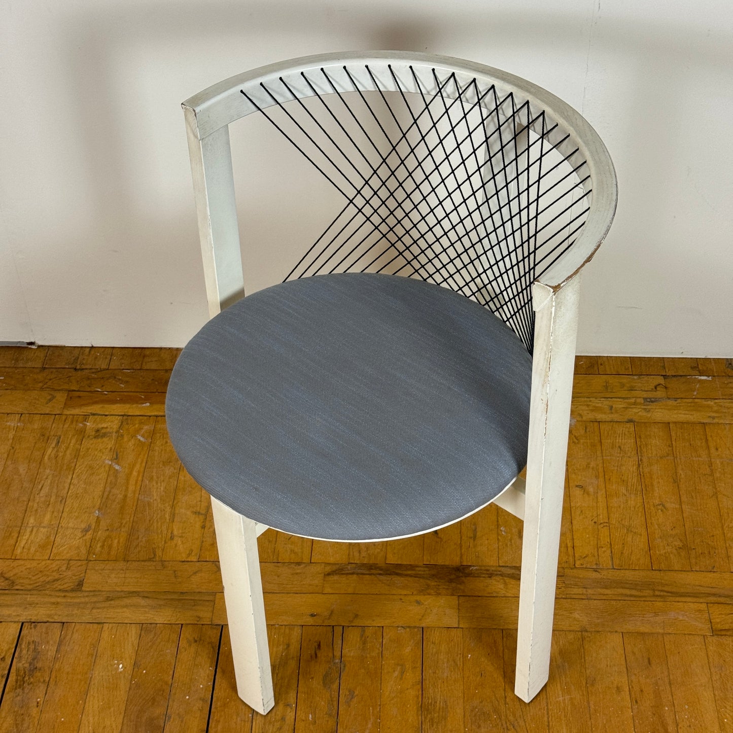 pair of string chair by Niels J. Haugesen for Tranekaer 1980s