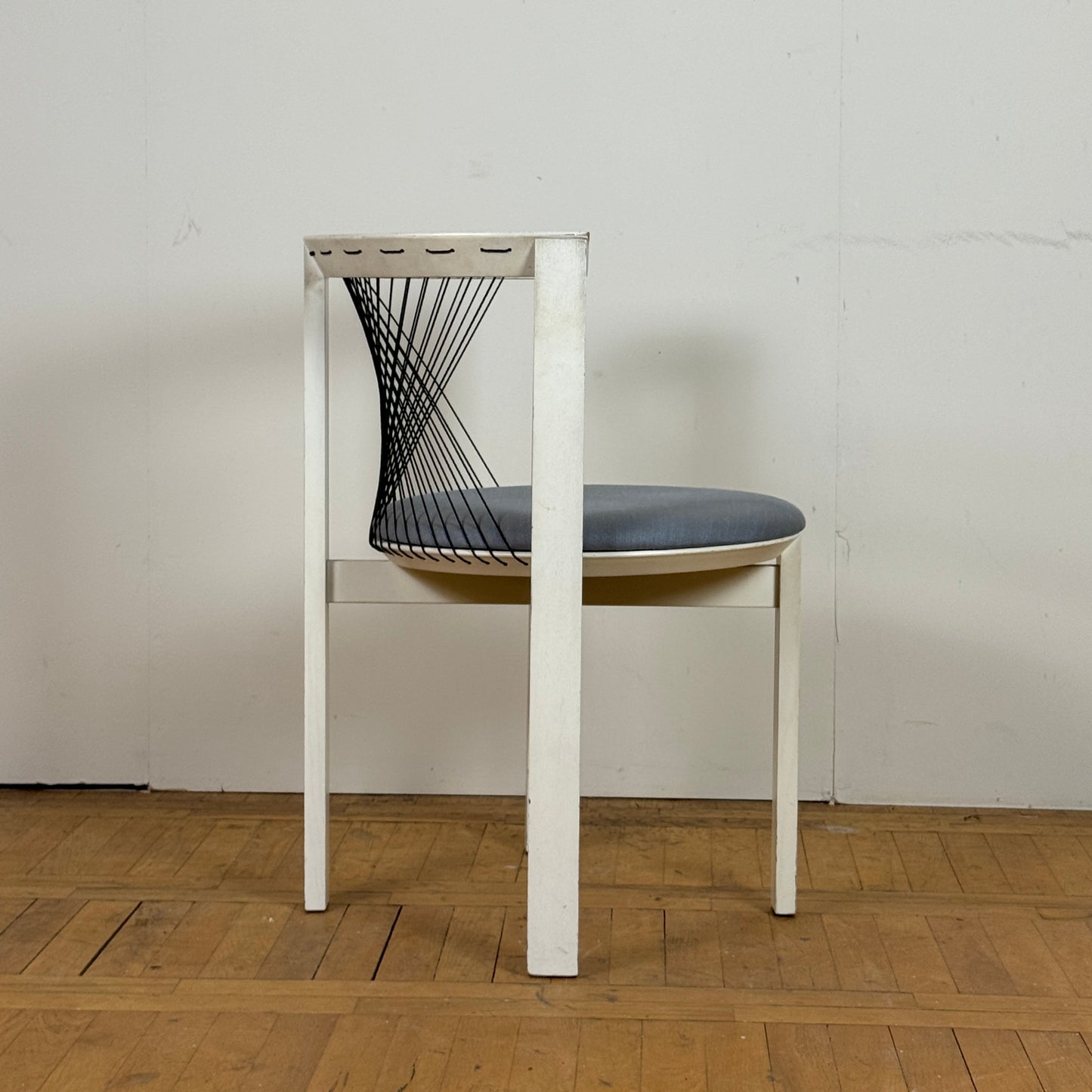 pair of string chair by Niels J. Haugesen for Tranekaer 1980s