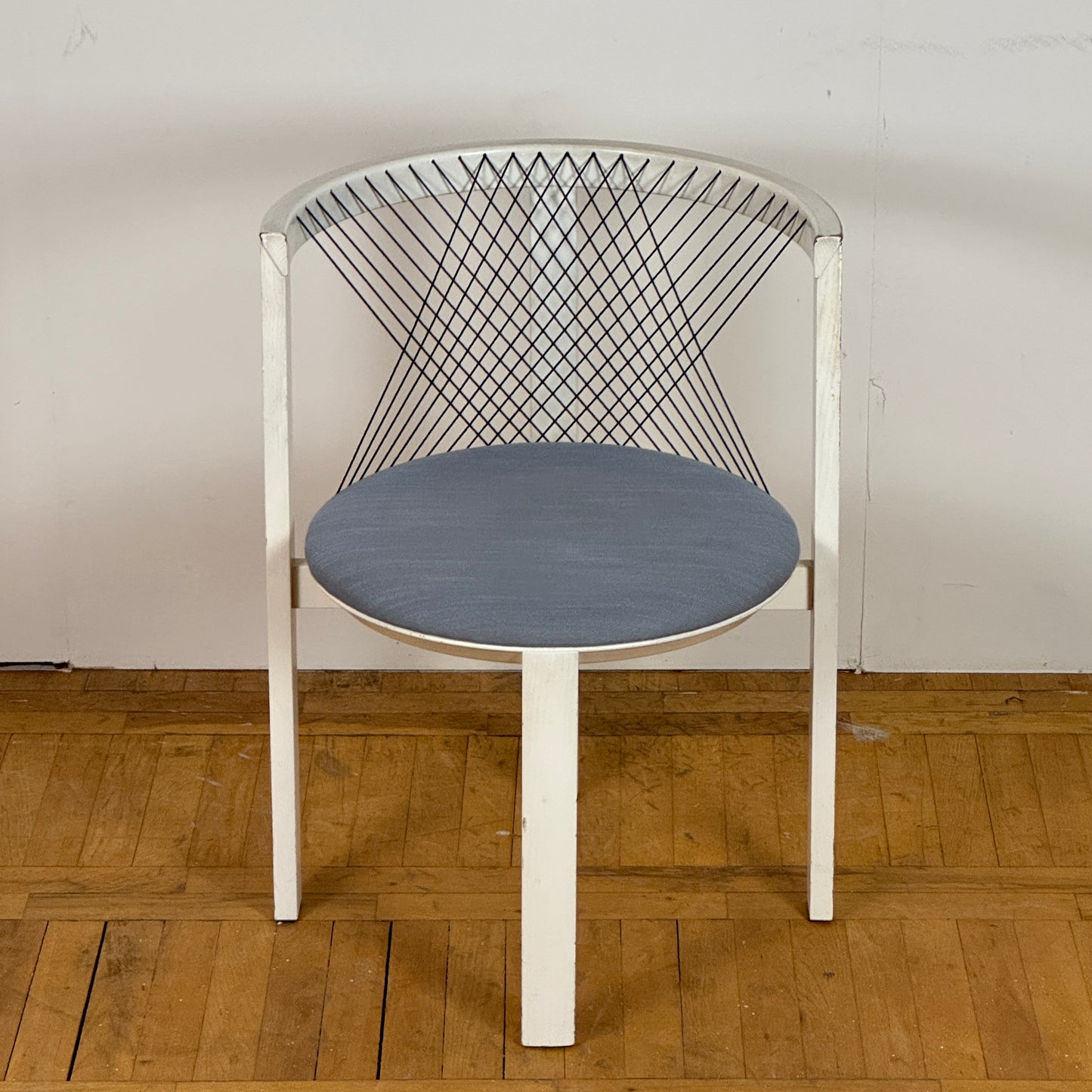 pair of string chair by Niels J. Haugesen for Tranekaer 1980s