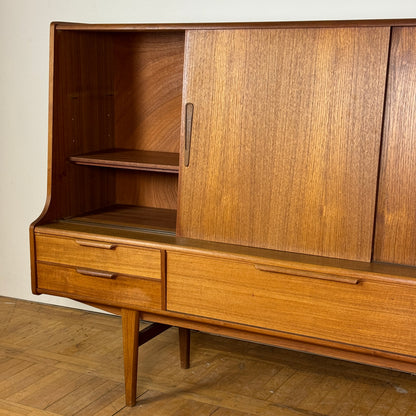 Danish teak highboard by Luno Mobler 1960s