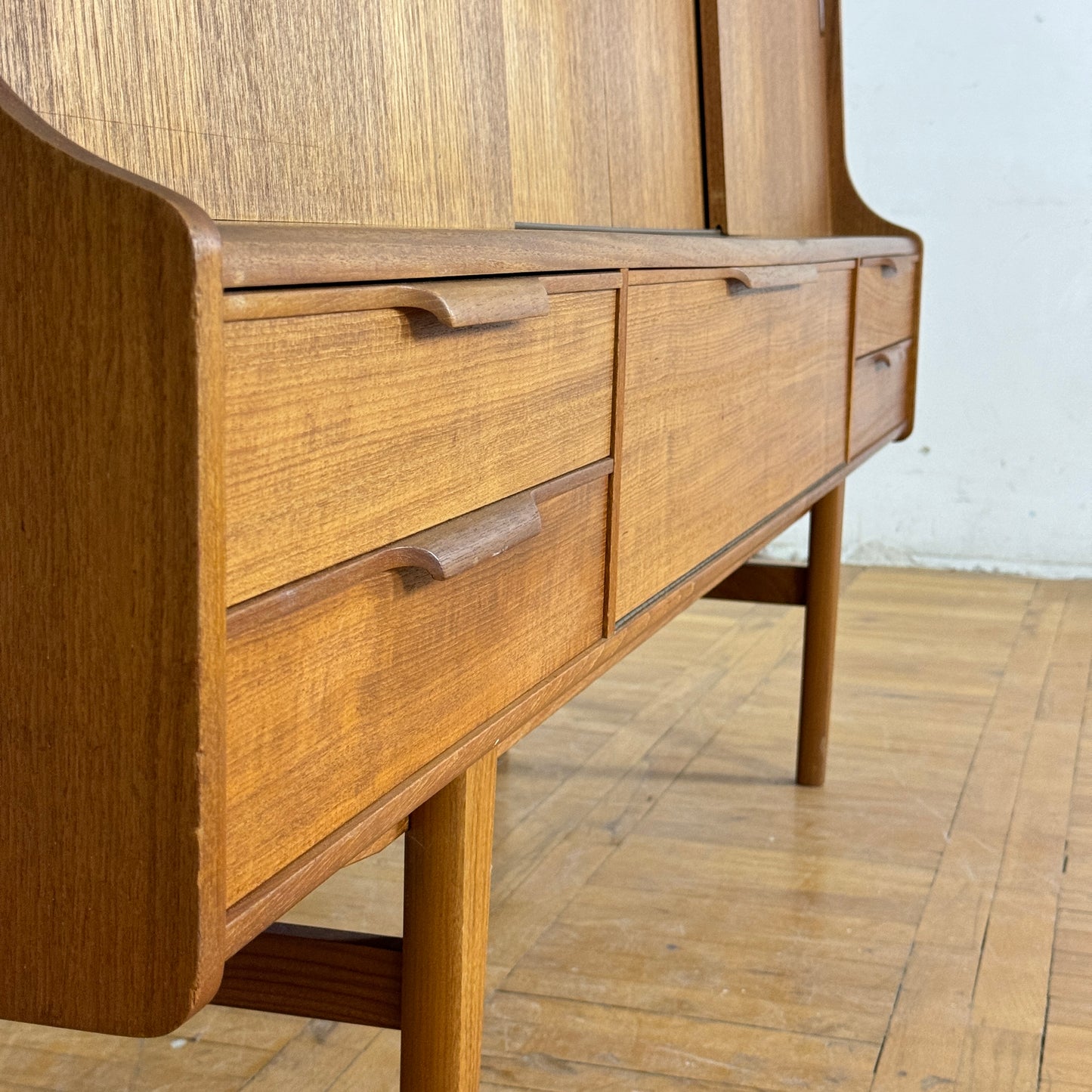 Danish teak highboard by Luno Mobler 1960s