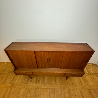 Danish teak highboard by Luno Mobler 1960s