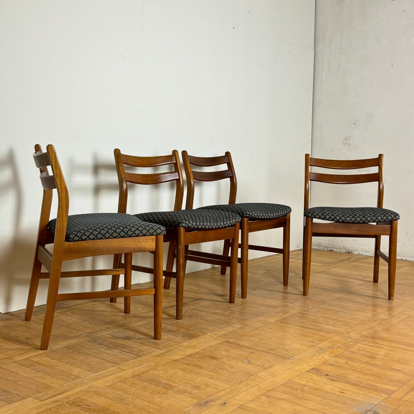 Set of 4 McIntosh dining chairs 1960s