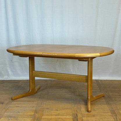 Laurits M Larsen Danish oak dining table 1970s