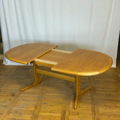 Laurits M Larsen Danish oak dining table 1970s