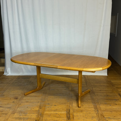 Laurits M Larsen Danish oak dining table 1970s