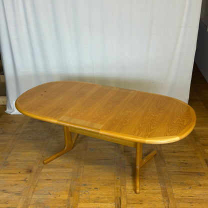 Laurits M Larsen Danish oak dining table 1970s