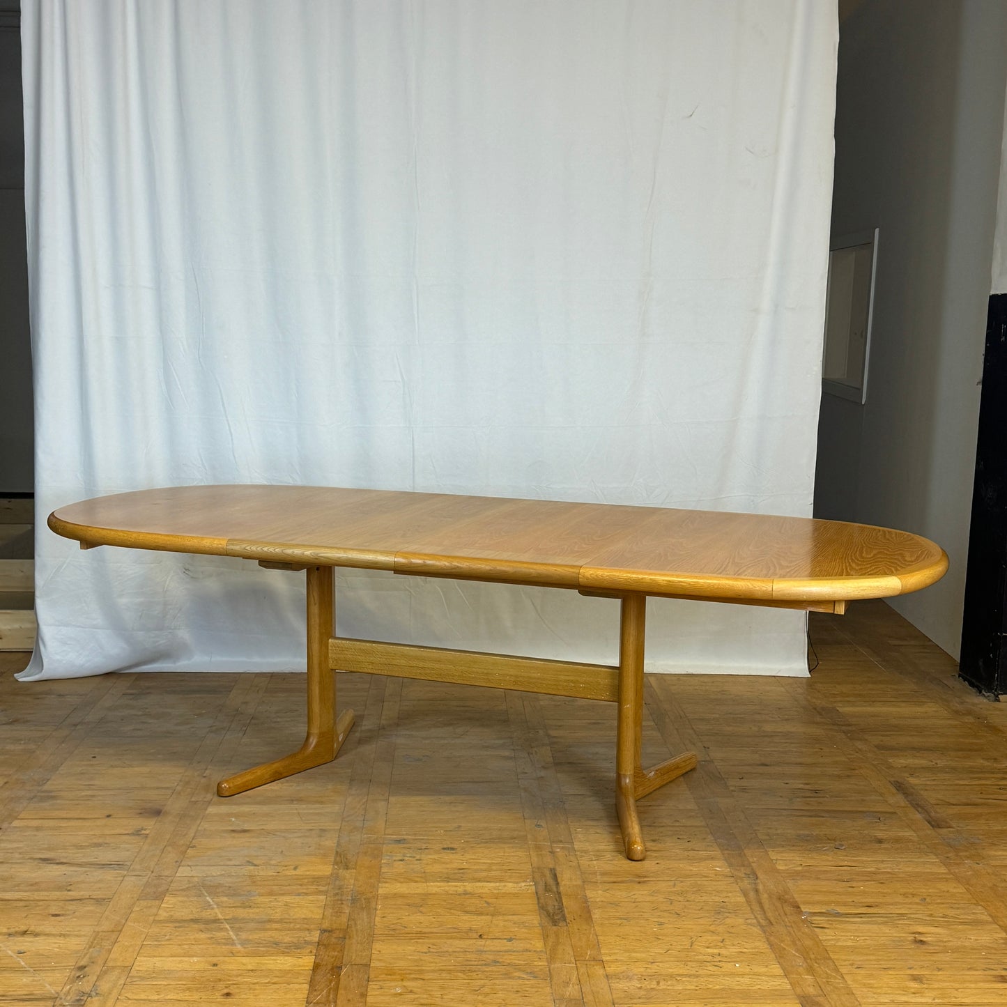 Laurits M Larsen Danish oak dining table 1970s