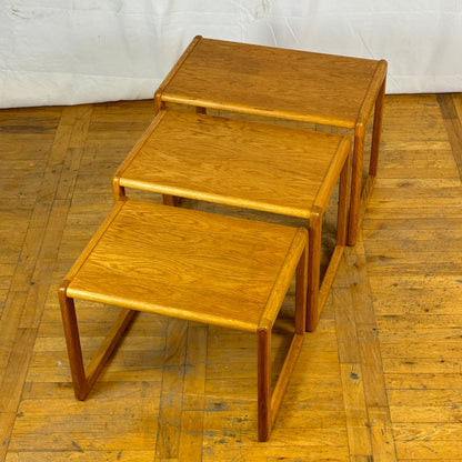 Nest of tables by Schou Preben 1960s