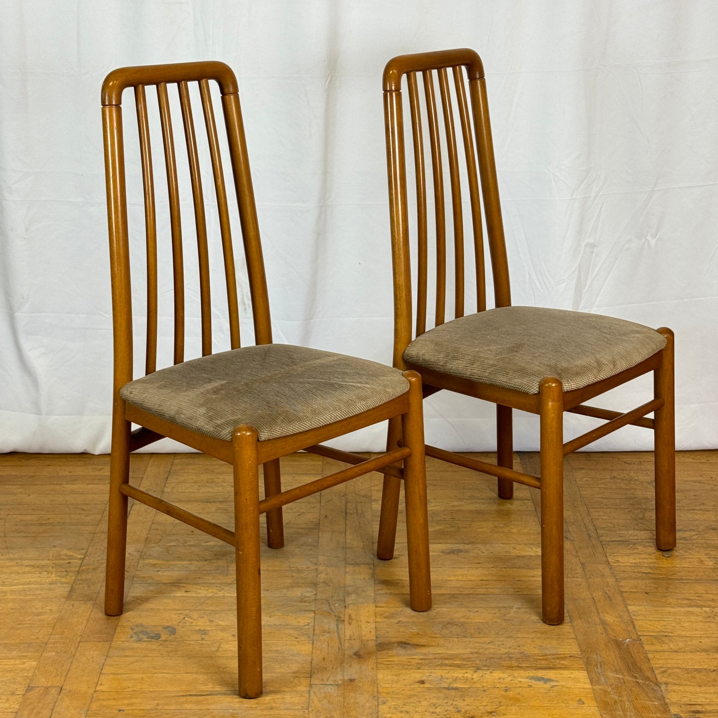 Set of 4 Danish teak dining chairs 1960s