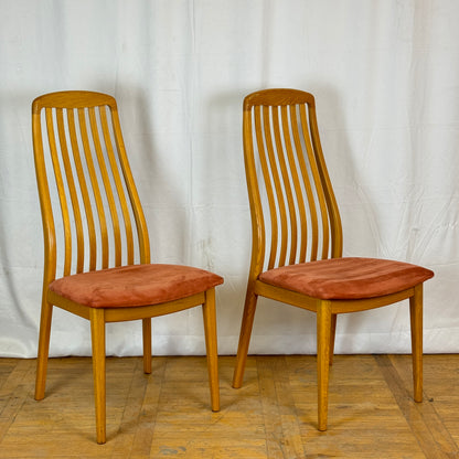 Set of 4 Danish Schou Anderson dining chairs 1970s