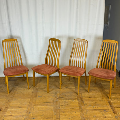 Set of 4 Danish Schou Anderson dining chairs 1970s