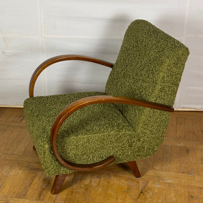 Pair of Jindřich Halabala H-410 armchairs for UP Zavody 1930s