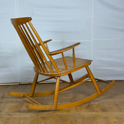 Hungarian László Mózer rocking chair 1960s