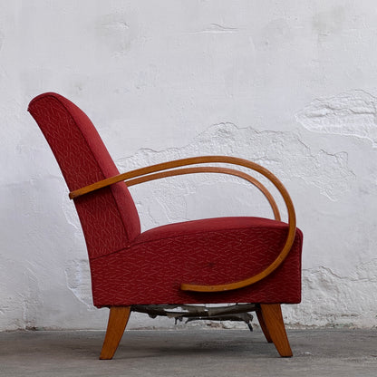 Pair of Halabala H-410 Armchairs, 1930s – Czechoslovak Art Deco