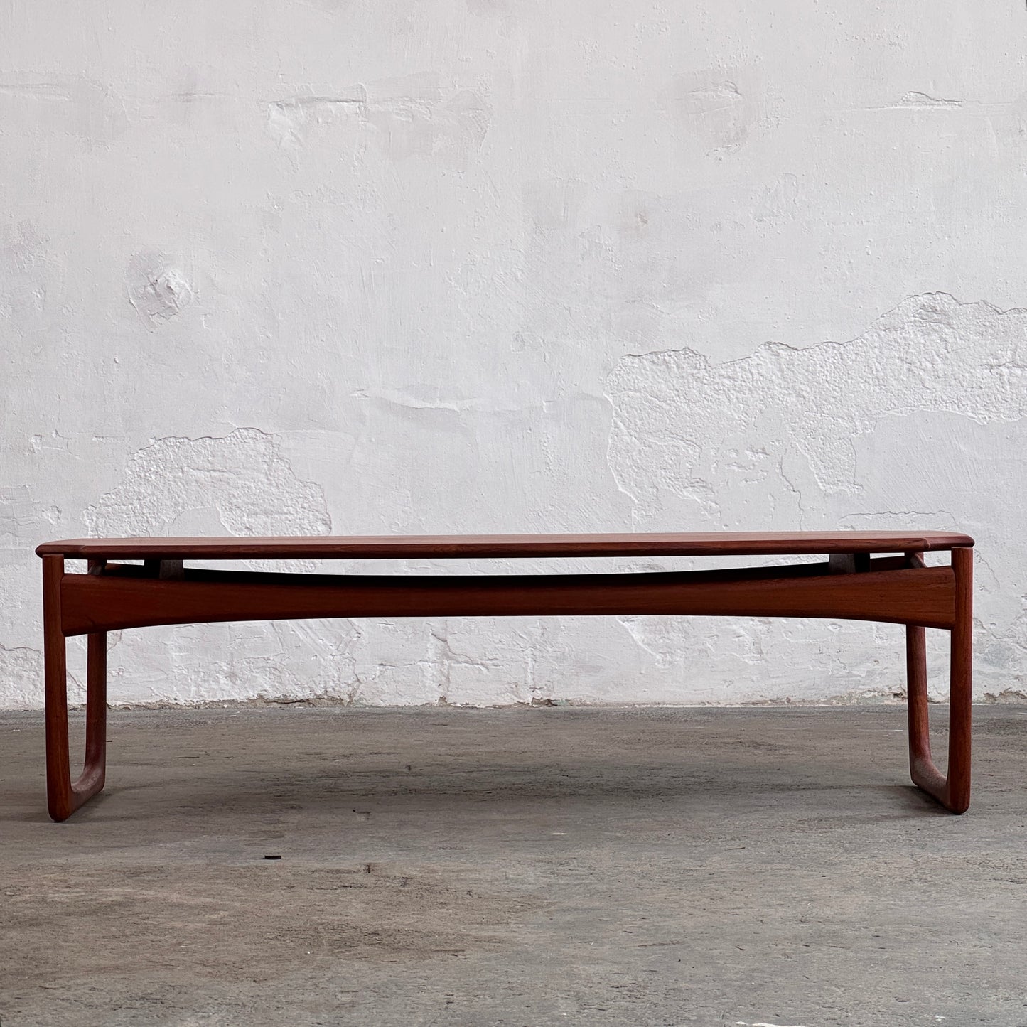 Peter Hvidt Solid Teak Coffee Table, 1960
