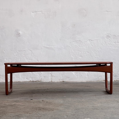 Peter Hvidt Solid Teak Coffee Table, 1960