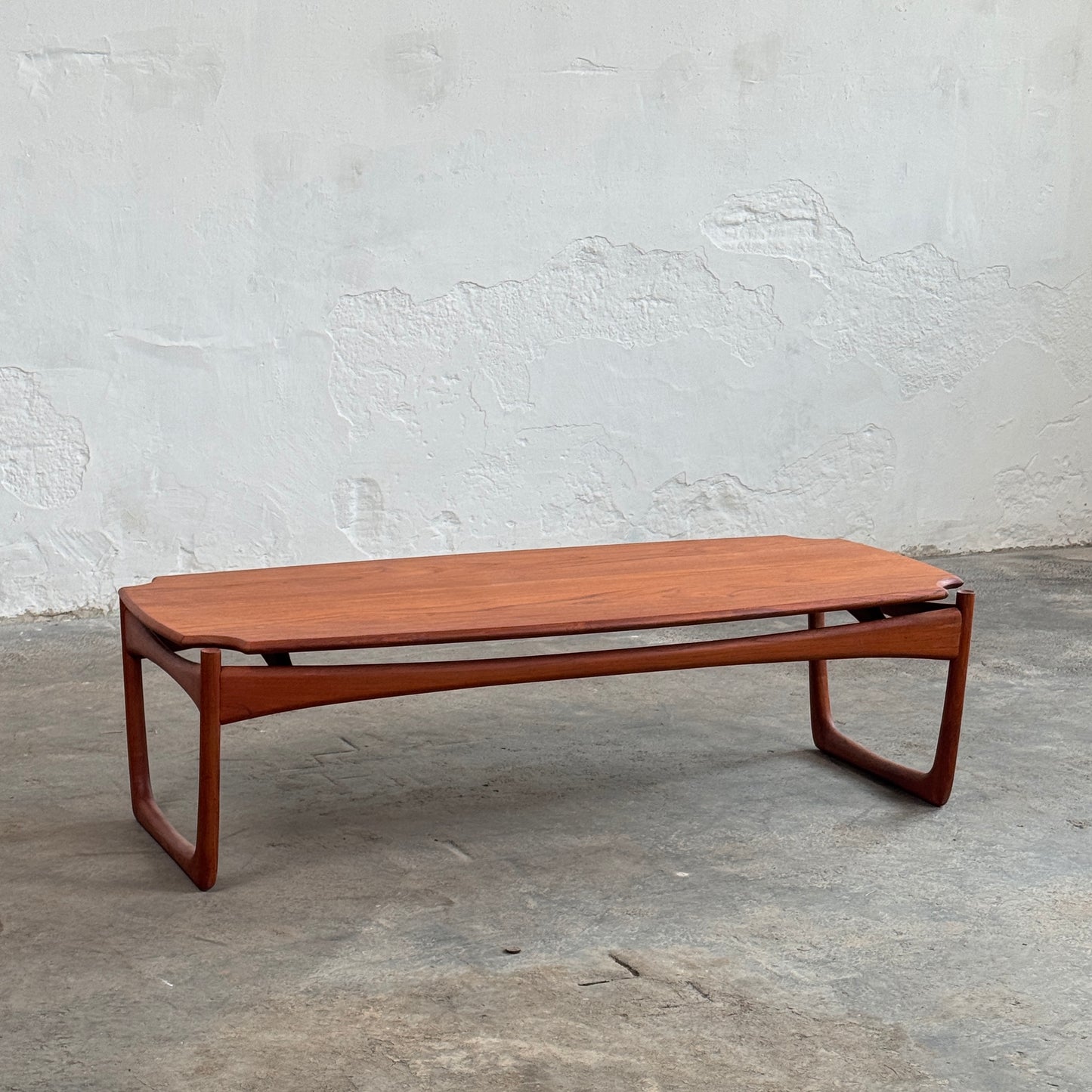 Peter Hvidt Solid Teak Coffee Table, 1960