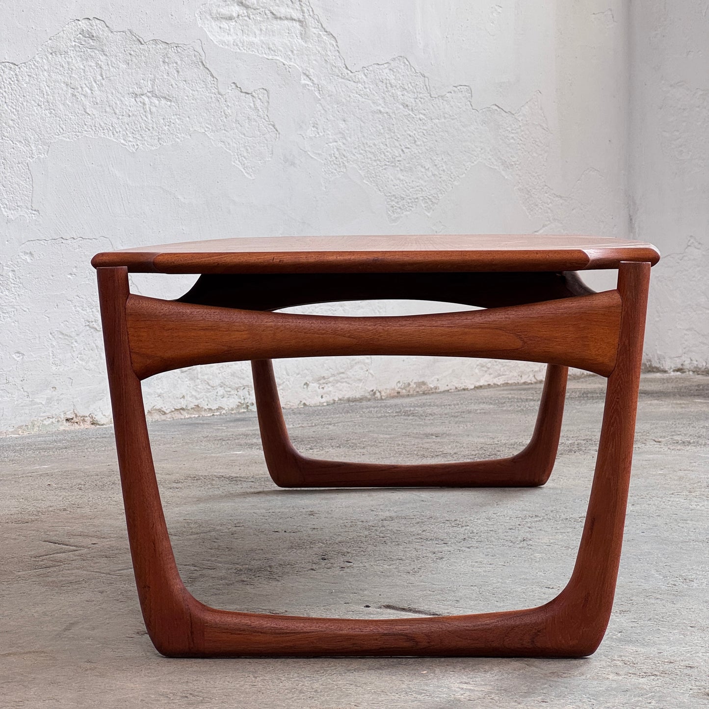Peter Hvidt Solid Teak Coffee Table, 1960