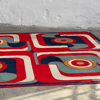 Vintage Hungarian "Fáraó" Carpet by Ferenc Fekete, LATEX Szombathely, 1974