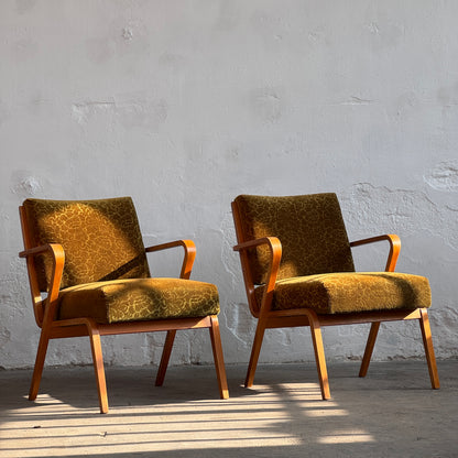 Pair of Mid-Century Easy Chairs by Selman Selmanagić, 1957