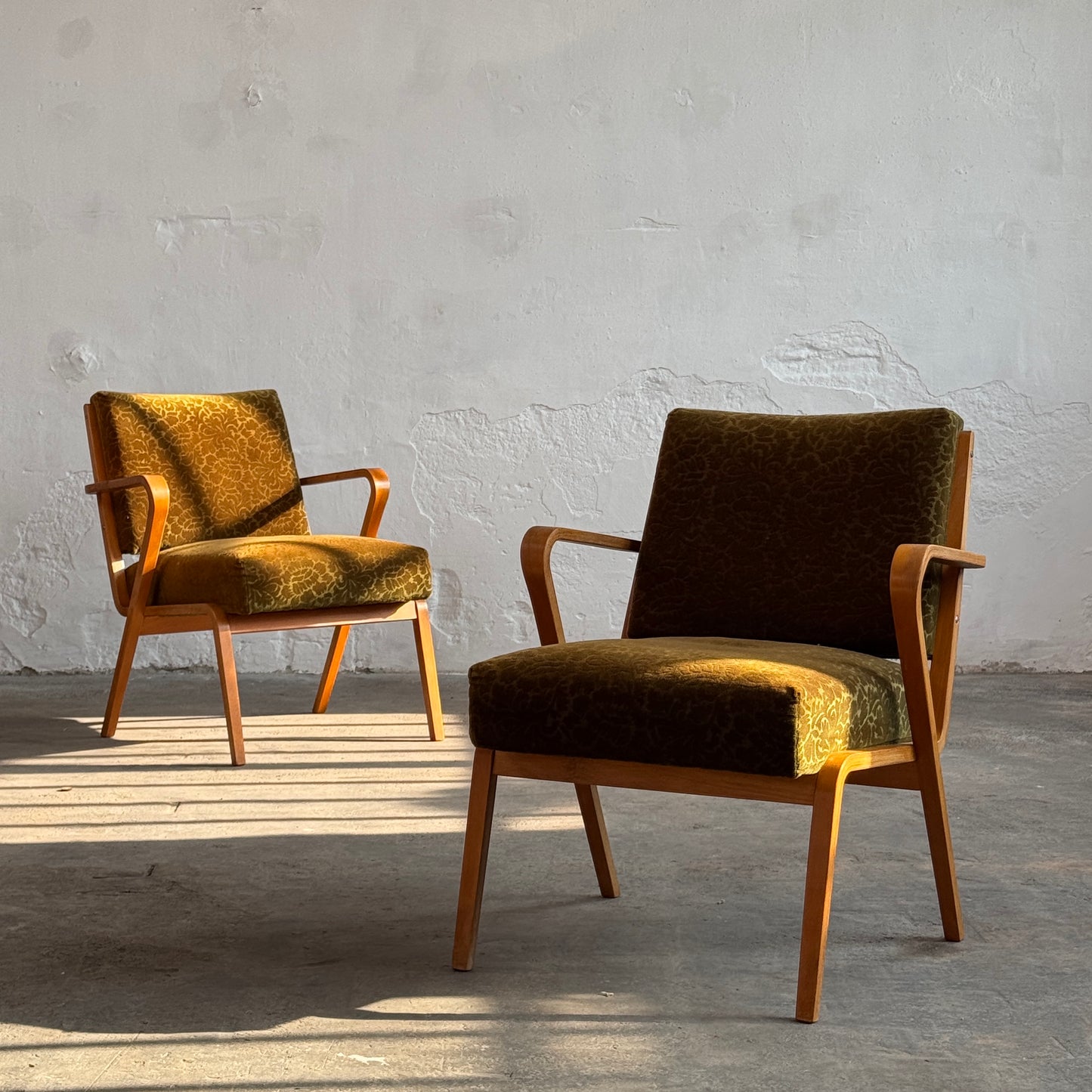 Pair of Mid-Century Easy Chairs by Selman Selmanagić, 1957