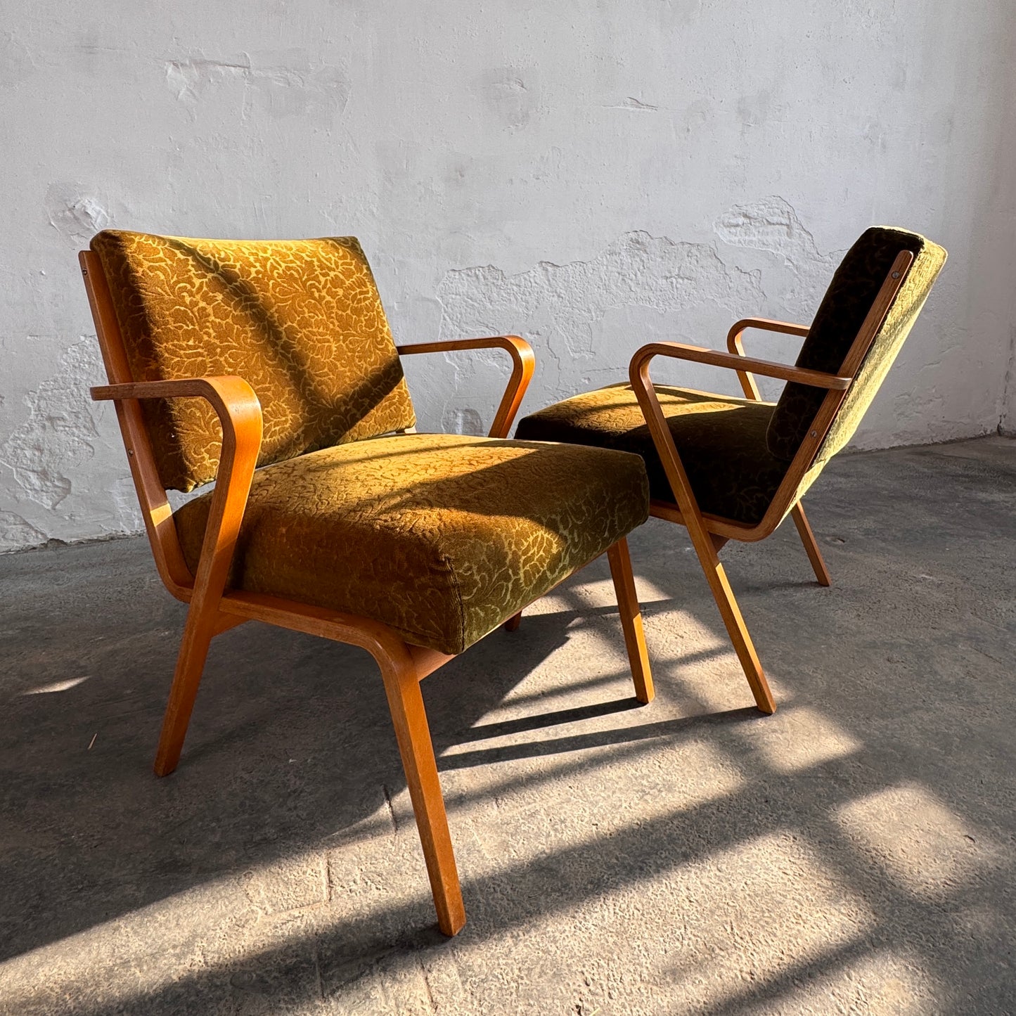 Pair of Mid-Century Easy Chairs by Selman Selmanagić, 1957
