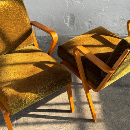 Pair of Mid-Century Easy Chairs by Selman Selmanagić, 1957