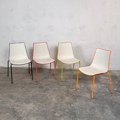 Set of 4 Italian Pedrali 3D Colour Chairs