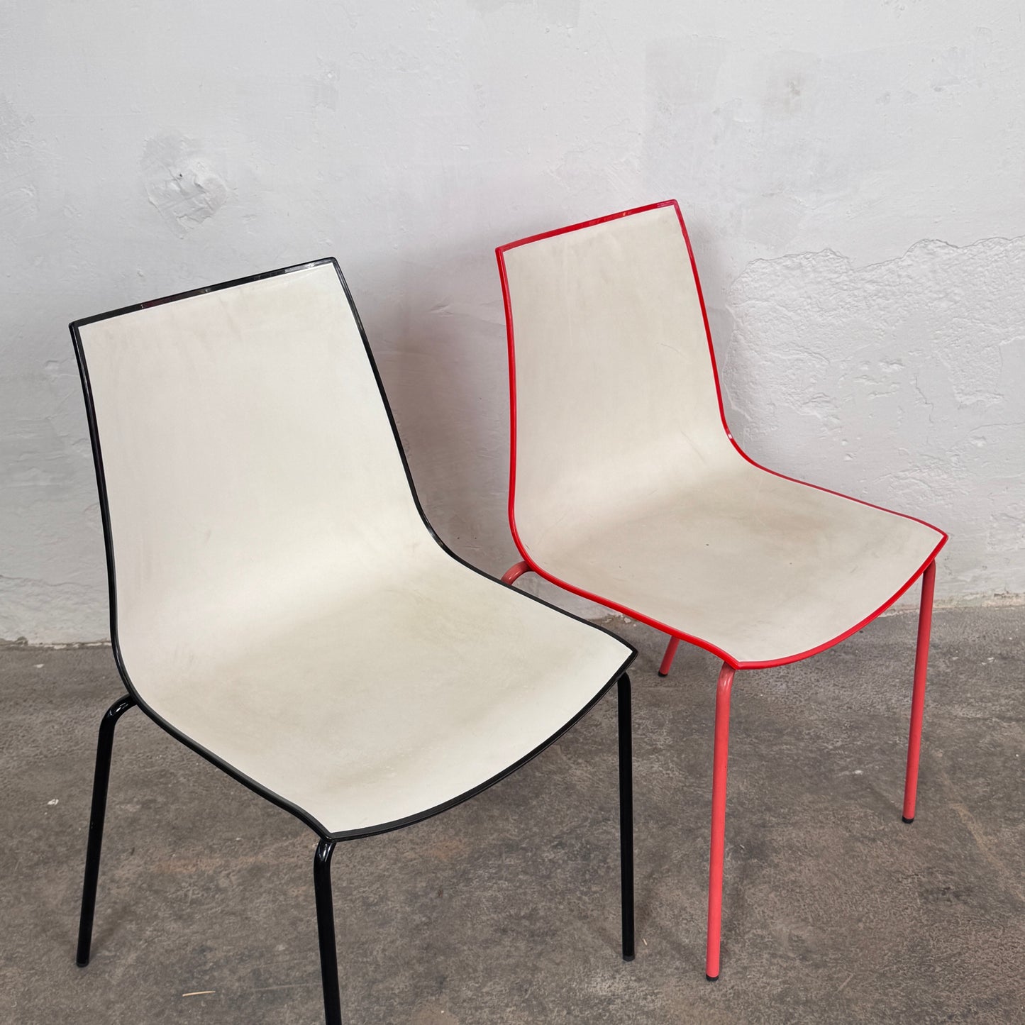 Set of 4 Italian Pedrali 3D Colour Chairs