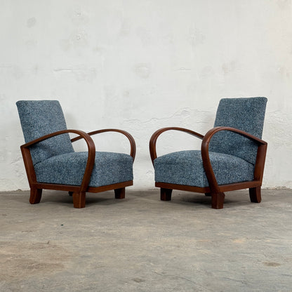 Pair of Mid-Century Armchairs by Debreceni Hajlított Bútorgyár 1960s