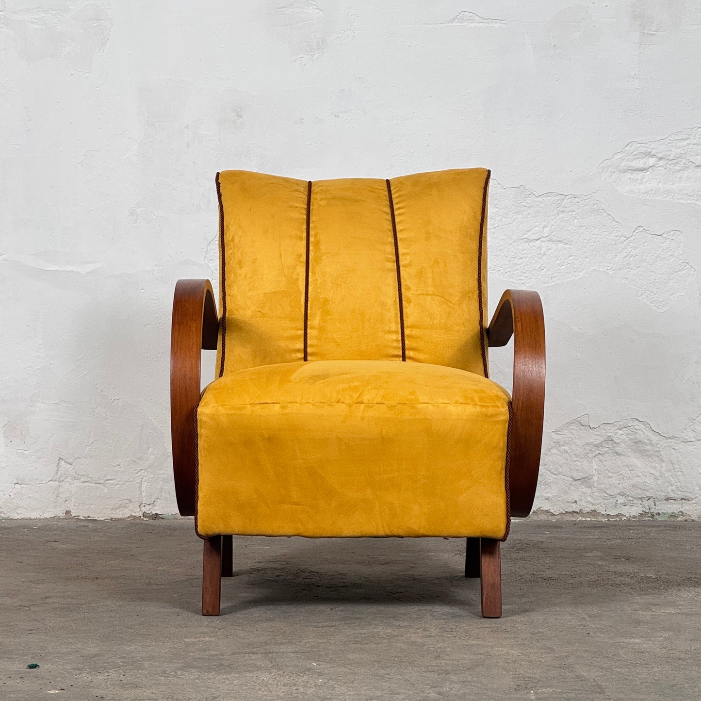 Pair of Art Deco Armchairs by Jindřich Halabala for UP Závody 1930s